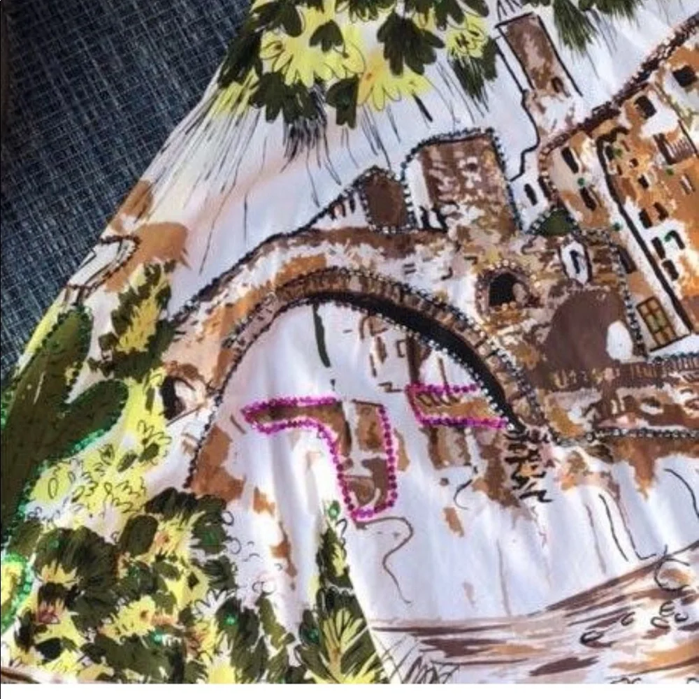 Dimri multi color skirt sequin with Mesa …